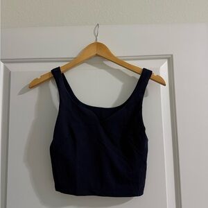 Lululemon Wunder Train Sweetheart Tank Top Size 6 Navy Blue
